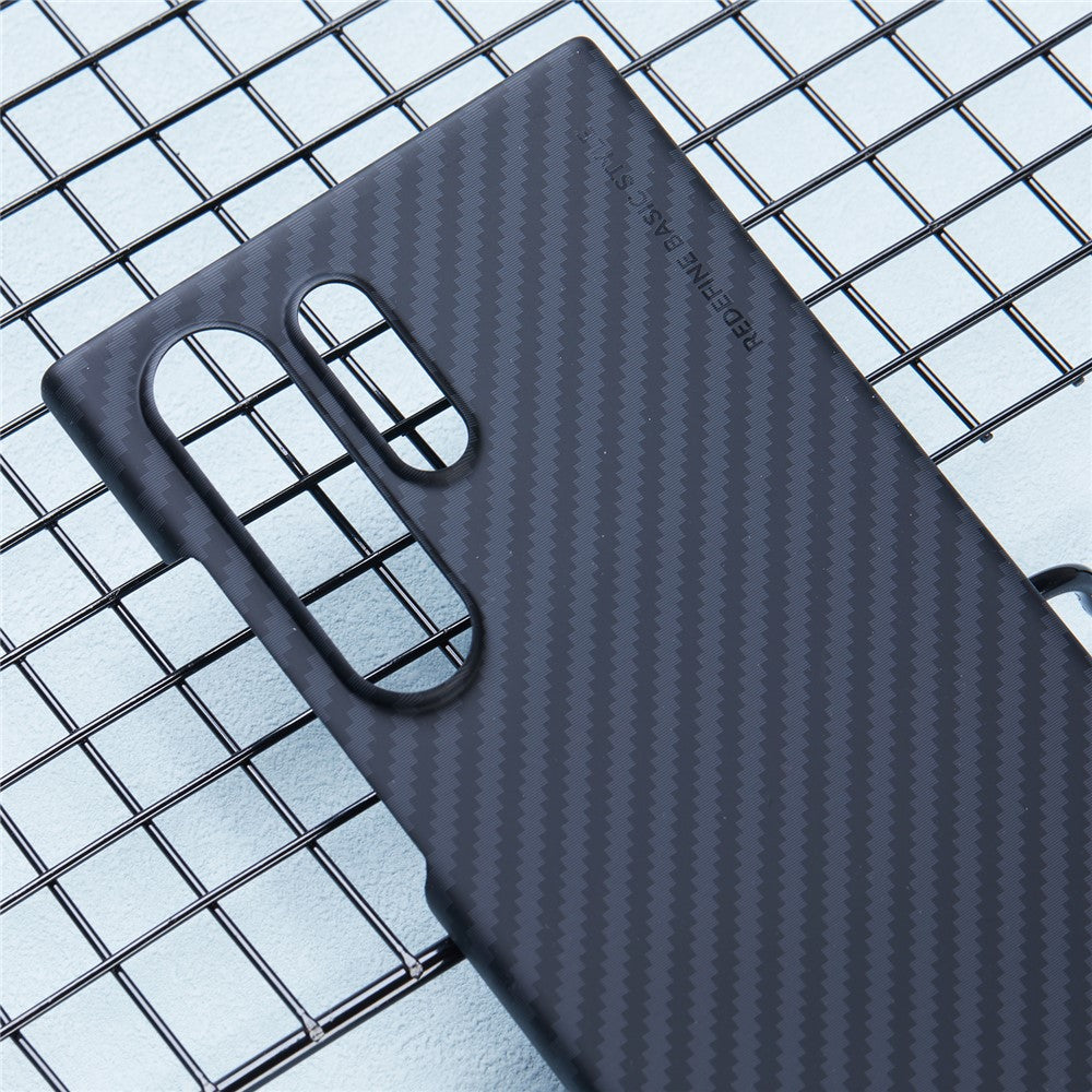 X-LEVEL För Samsung Galaxy S23 Ultra Skal Magnetiskt Ultratunt PC Hårt mobilskal Kolfiberstruktur