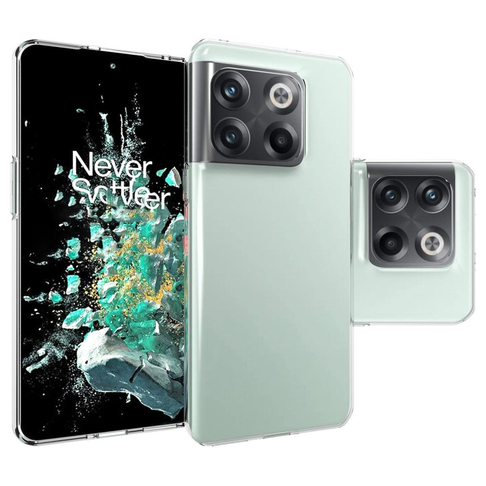 10 st/förpackning till OnePlus 10T 5G / Ace Pro 5G, reptåligt kristallklart TPU-skal med fläckfri insida