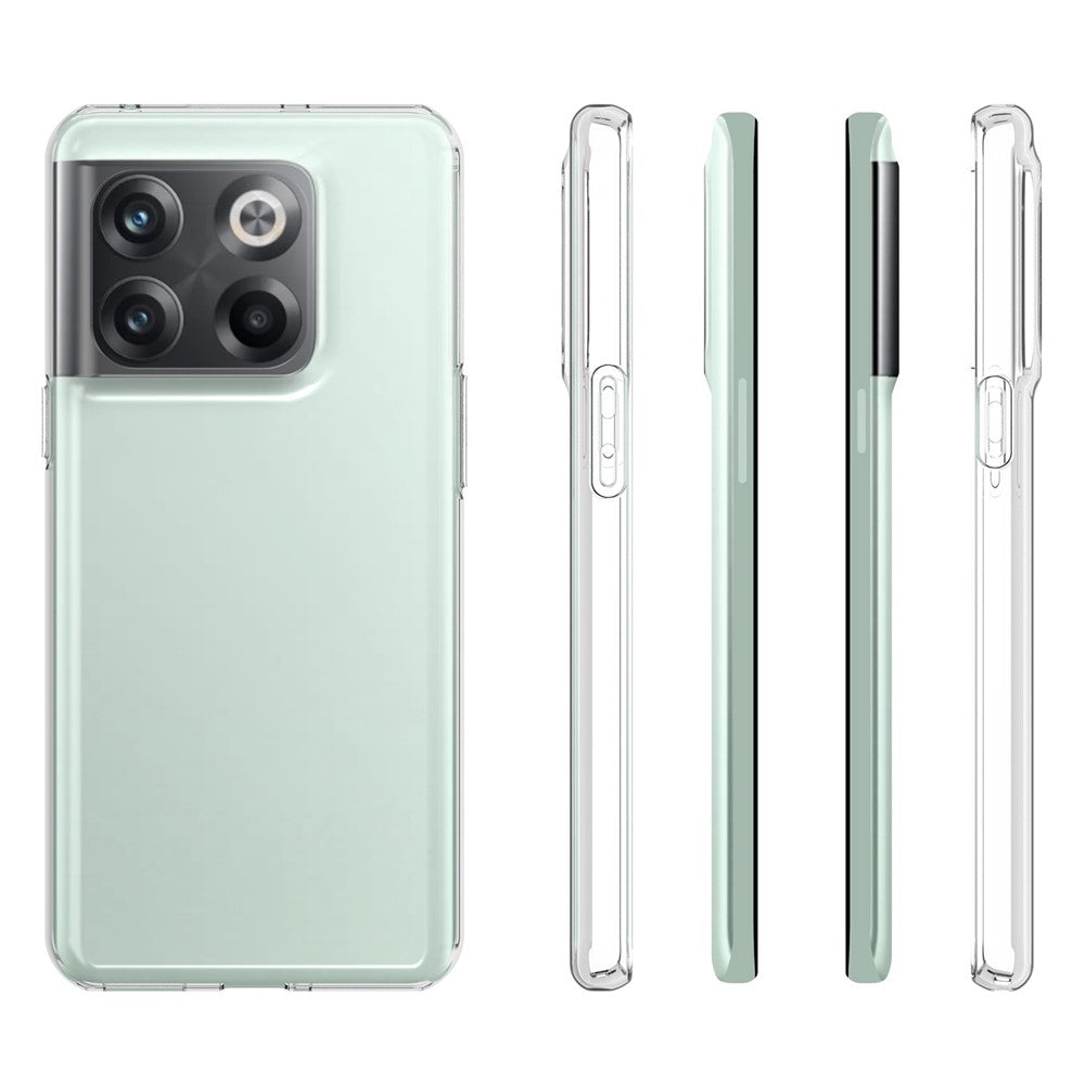 10 st/förpackning till OnePlus 10T 5G / Ace Pro 5G, reptåligt kristallklart TPU-skal med fläckfri insida