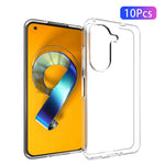 10 stk/pakke til Asus Zenfone 9 5G Gennemsigtig TPU-telefoncover Stødsikker Præcise udskæringer Indvendigt Vandmærkefri Telefoncover