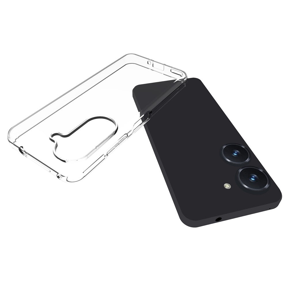 10 stk/pakke til Asus Zenfone 9 5G Gennemsigtig TPU-telefoncover Stødsikker Præcise udskæringer Indvendigt Vandmærkefri Telefoncover