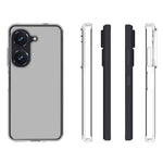 10 stk/pakke til Asus Zenfone 9 5G Gennemsigtig TPU-telefoncover Stødsikker Præcise udskæringer Indvendigt Vandmærkefri Telefoncover