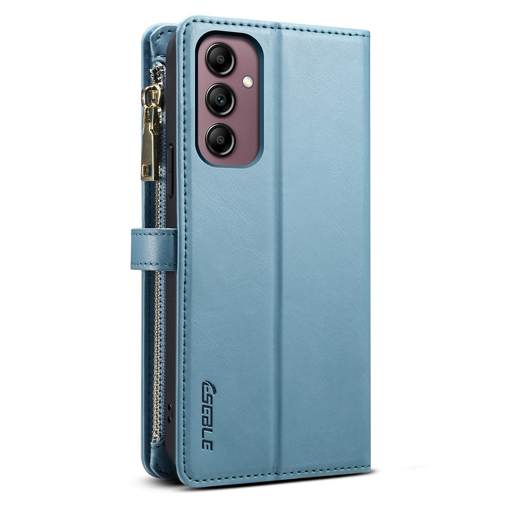 ESEBLE Galaxy Series til Samsung Galaxy S24 FE Etui RFID-blokerende lædertelefoncover med 2 stropper