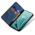 OnePlus Nord CE4 Lite 5G / Oppo K12x 5G (Kina) Fodral Jeans Tygstruktur Läder Plånboksfodral