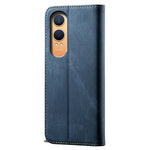 OnePlus Nord CE4 Lite 5G / Oppo K12x 5G (Kina) Fodral Jeans Tygstruktur Läder Plånboksfodral