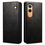 OnePlus Nord CE4 Lite 5G / Oppo K12x 5G (Kina) skal fallskyddande Crazy Horse-textur vaxigt läderfodral