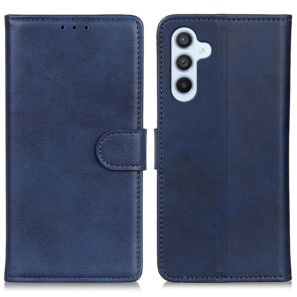 Til Samsung Galaxy S24 FE Støttefoderal Oksehudstekstur Læder Telefoncover