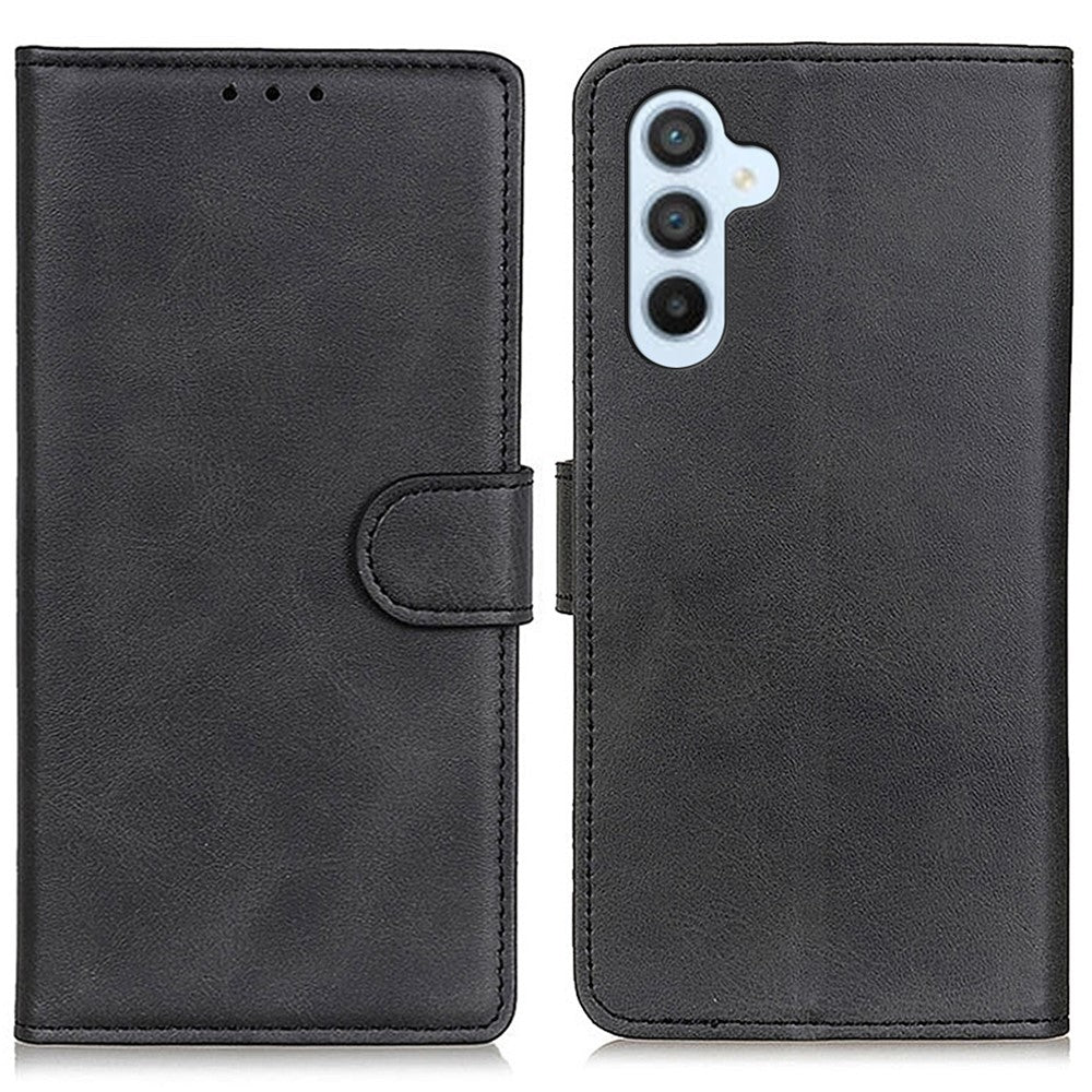 Til Samsung Galaxy S24 FE Støttefoderal Oksehudstekstur Læder Telefoncover