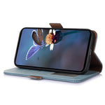 For Samsung Galaxy S24 FE Phone Case RFID Blocking Textured Genuine Cow Leather Flip Cover