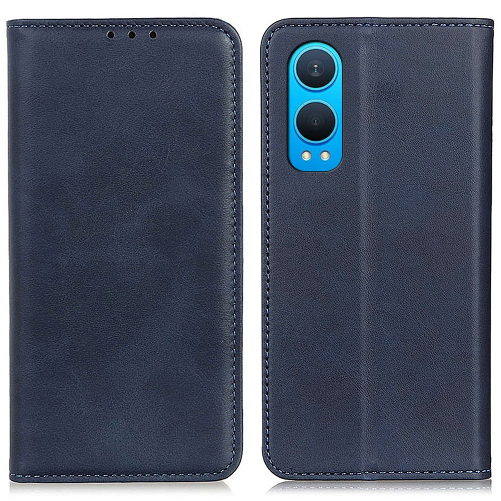 For OnePlus Nord CE4 Lite 5G / Oppo K12x 5G (China) Wallet Case Cowhide Texture Split Leather Phone Cover