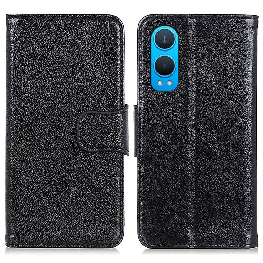 OnePlus Nord CE4 Lite 5G / Oppo K12x 5G (Kina) Plånboksfodral i Nappatexturerat Delat Läder mobilfodral