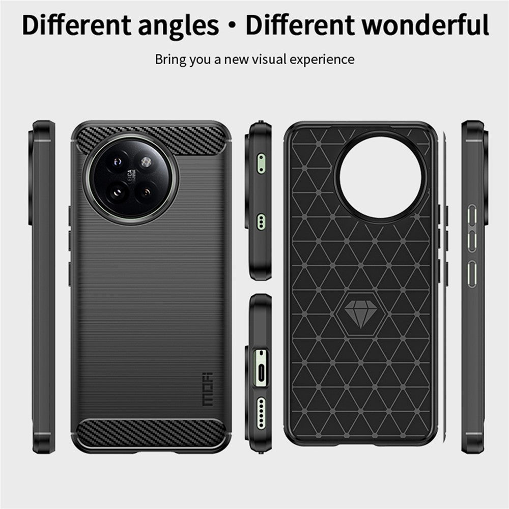 MOFI JK TPU Series-1 För Xiaomi Civi 4 Pro 5G / 14 Civi 5G Skal Borstat TPU mobilskal