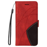 For Motorola Moto G85 5G / S50 Neo 5G Leather Case Wallet Stand Color Splicing Phone Cover