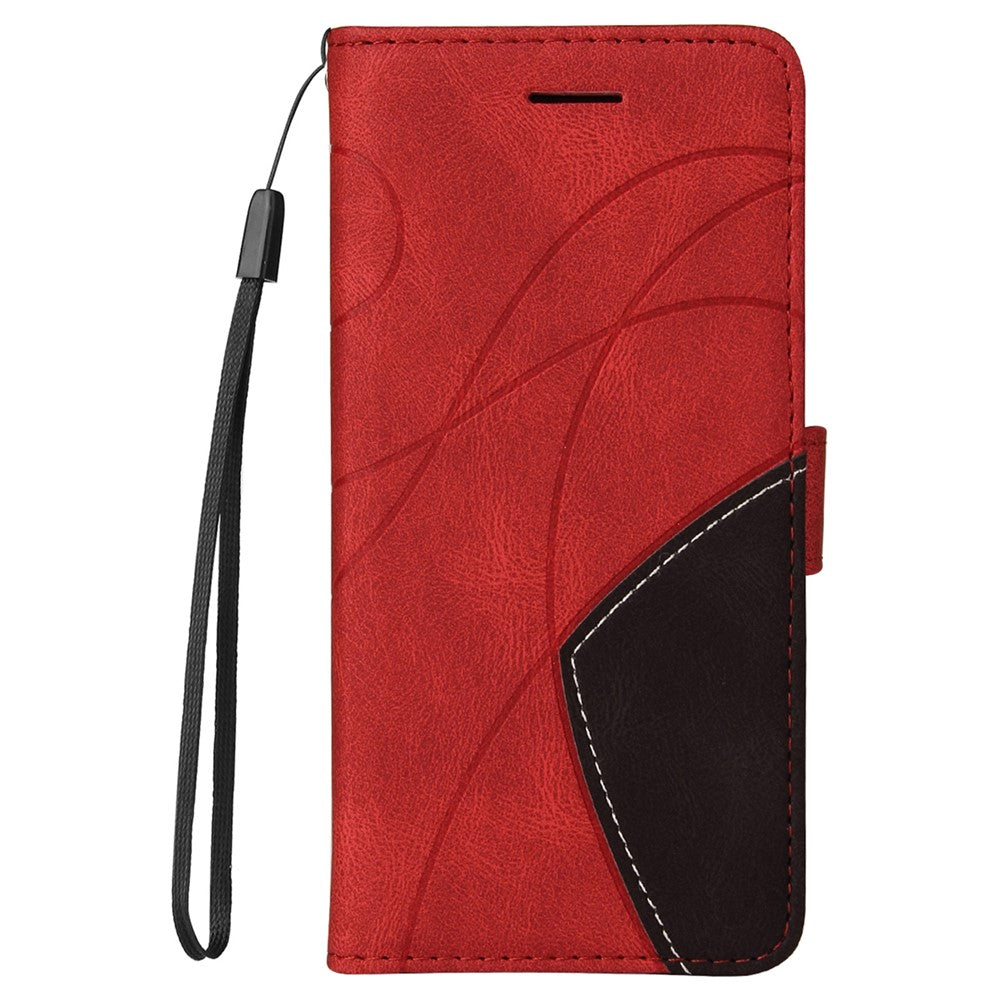 For Motorola Moto G85 5G / S50 Neo 5G Leather Case Wallet Stand Color Splicing Phone Cover