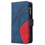 For Samsung Galaxy S24 FE Leather Case with Strap Zipper 9 Card Slot Phone Cover Stand