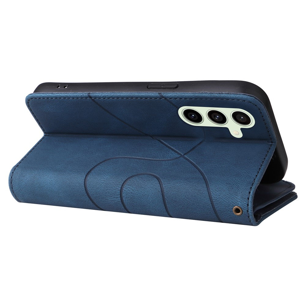For Samsung Galaxy S24 FE Leather Case with Strap Zipper 9 Card Slot Phone Cover Stand