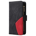 For iPhone 17e / 16e Leather Case with Strap Zipper 9 Card Slot Phone Cover Stand