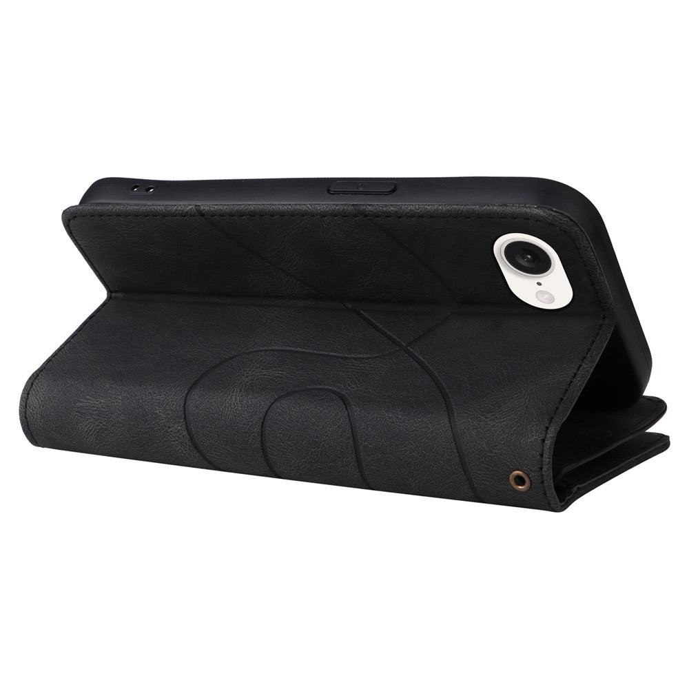 For iPhone 17e / 16e Leather Case with Strap Zipper 9 Card Slot Phone Cover Stand