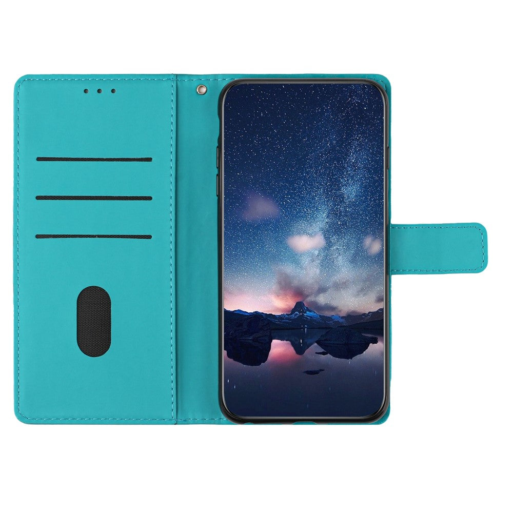 For Samsung Galaxy S24 FE Case PU Leather Flip Phone Cover Rhombus Pattern