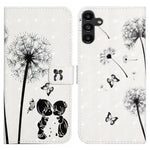 For Samsung Galaxy S24 FE Case 3D Pattern Printed Leather Phone Cover Card Holder