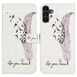 For Samsung Galaxy S24 FE Case 3D Pattern Printed Leather Phone Cover Card Holder