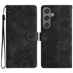For Samsung Galaxy S24 FE Case Wallet Leather Flip Phone Cover Skin-Touch Butterfly Flower Pattern