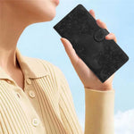 For Samsung Galaxy S24 FE Case Wallet Leather Flip Phone Cover Skin-Touch Butterfly Flower Pattern