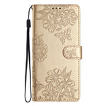 For Samsung Galaxy S24 FE Case PU Leather Imprinting Phone Cover with Card Slot Holder Stand