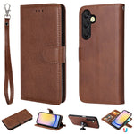 For Samsung Galaxy A25 5G (Global) (161.0 x 76.5 x 8.3mm) Case 2 in 1 Detachable Magnetic Leather Wallet Mobile Cover with Strap