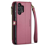 Til Samsung Galaxy A32 5G / M32 5G lædercover CASEME C36 lynlås, flere kortpladser telefoncover med remme