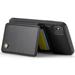 JEEHOOD J05 For iPhone XS Max Case Leather Mobile Cover with Detachable Magnetic Card Bag