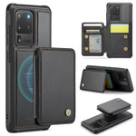 JEEHOOD J05 Samsung Galaxy S20 Ultra Cover i Læder med Aftagelig Magnetisk Kortholder
