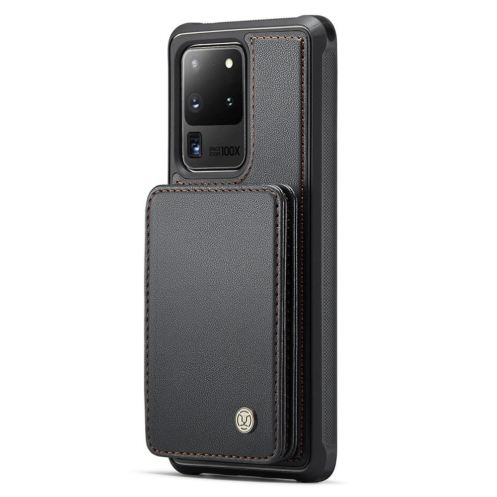 JEEHOOD J05 Samsung Galaxy S20 Ultra Cover i Læder med Aftagelig Magnetisk Kortholder