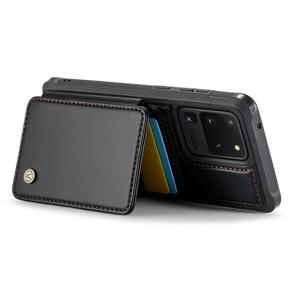 JEEHOOD J05 Samsung Galaxy S20 Ultra Cover i Læder med Aftagelig Magnetisk Kortholder