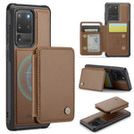 JEEHOOD J05 Samsung Galaxy S20 Ultra Cover i Læder med Aftagelig Magnetisk Kortholder