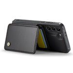 JEEHOOD J05 För Samsung Galaxy S21 5G / S21 4G Läderfodral Mobilskal med Avtagbar Magnetisk Korthållare