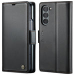For Samsung Galaxy Z Fold6 5G Leather Case CASEME 023 RFID Blocking 3 Card Slot Mobile Cover