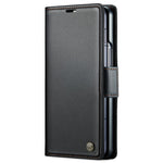 For Samsung Galaxy Z Fold6 5G Leather Case CASEME 023 RFID Blocking 3 Card Slot Mobile Cover