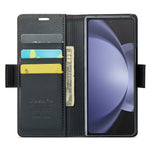For Samsung Galaxy Z Fold6 5G Leather Case CASEME 023 RFID Blocking 3 Card Slot Mobile Cover