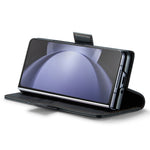 For Samsung Galaxy Z Fold6 5G Leather Case CASEME 023 RFID Blocking 3 Card Slot Mobile Cover