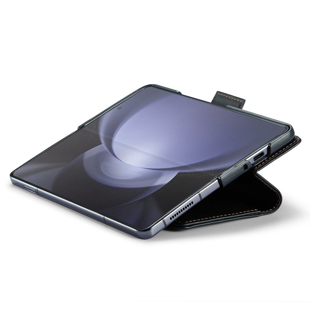 For Samsung Galaxy Z Fold6 5G Leather Case CASEME 023 RFID Blocking 3 Card Slot Mobile Cover