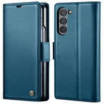 For Samsung Galaxy Z Fold6 5G Leather Case CASEME 023 RFID Blocking 3 Card Slot Mobile Cover