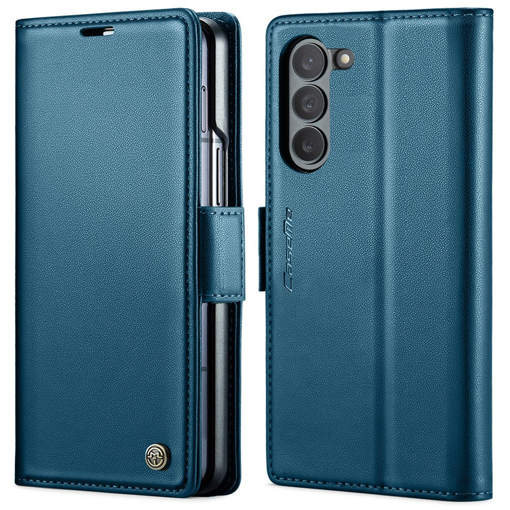 For Samsung Galaxy Z Fold6 5G Leather Case CASEME 023 RFID Blocking 3 Card Slot Mobile Cover