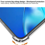 IMAK For iPhone 16 Clear Case Airbag Corners TPU Frame PC Back Cover