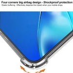 IMAK For Motorola G96 5G / Edge 50 Fusion 5G Case PC+TPU Phone Cover Airbag Corners