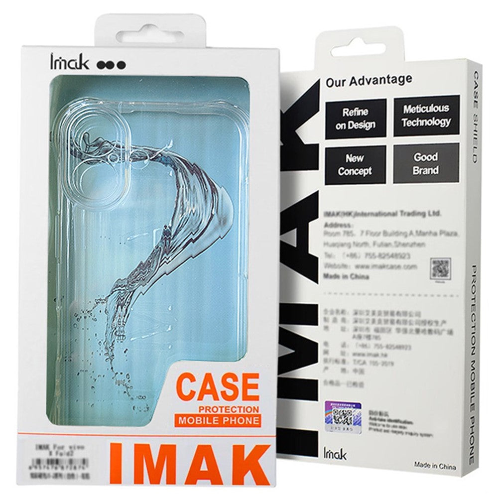 IMAK For Motorola G96 5G / Edge 50 Fusion 5G Case PC+TPU Phone Cover Airbag Corners