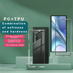 IMAK til Samsung Galaxy Z Fold6 5G Cover TPU Ramme PC Bagside Klart Telefoncover