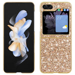 Til Samsung Galaxy Z Flip7 FE 5G / Z Flip6 5G Cover Elektropletteret TPU Ramme PC Bagside Glitter Telefoncover