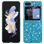 Til Samsung Galaxy Z Flip7 FE 5G / Z Flip6 5G Cover Elektropletteret TPU Ramme PC Bagside Glitter Telefoncover