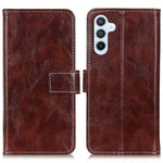 For Samsung Galaxy S24 FE Case Wallet Leather Phone Cover Crazy Horse Texture